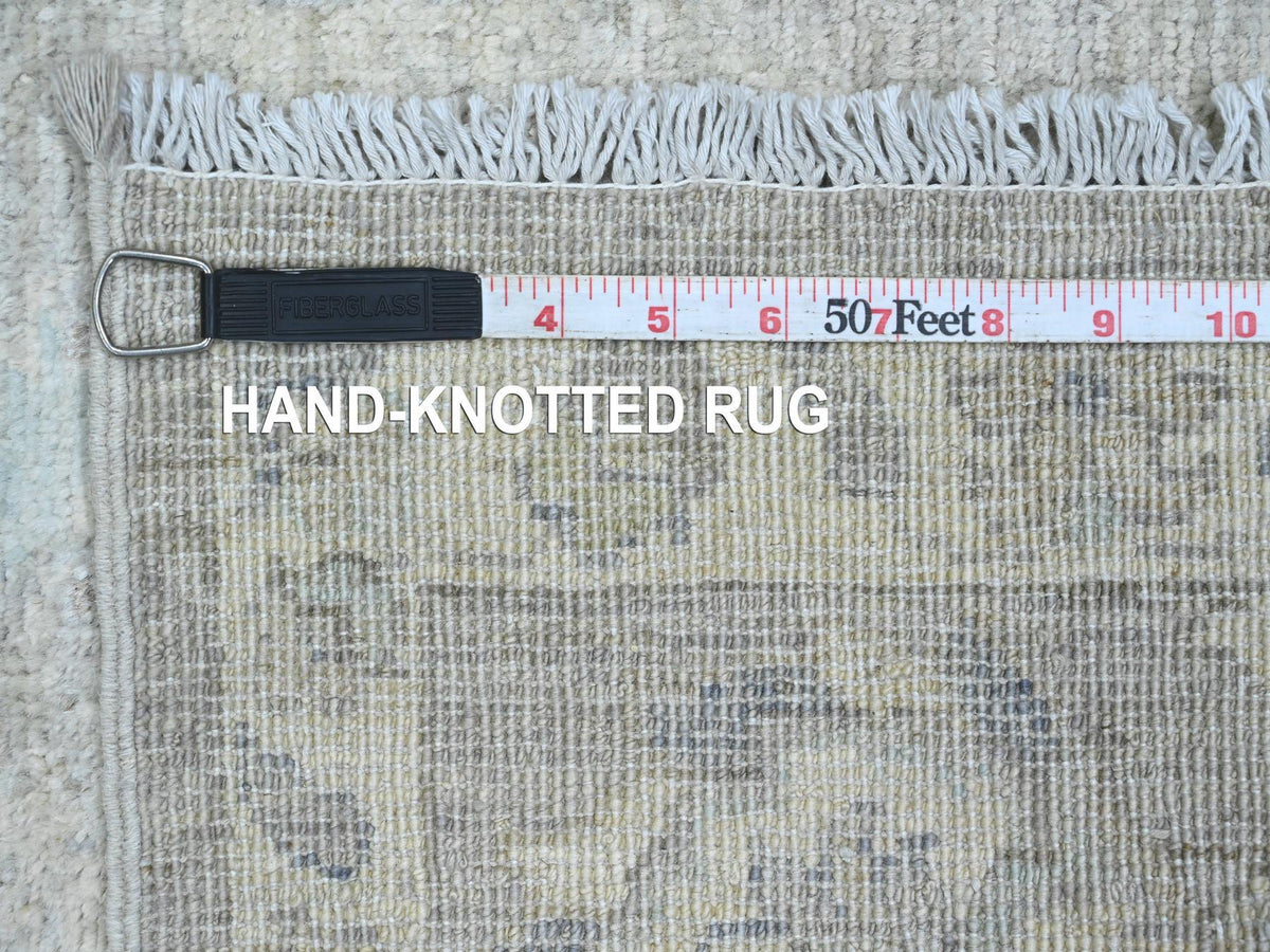 Peshawar Oushak hand-knotted wool rug in Gray & Ivory, 2'6" x 5'9" — SKU O020686 (view 6)