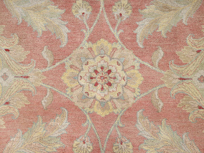 Rajasthan Vintage hand-knotted wool rug in Pink & Ivory, 10' x 14'5" — SKU O02070 (view 9)
