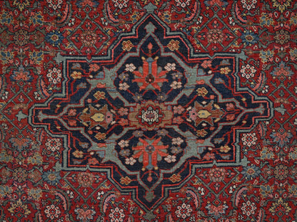 Ivory 11'6" x 18'10" Antique Hand knotted Wool Rug - Sku: O02072