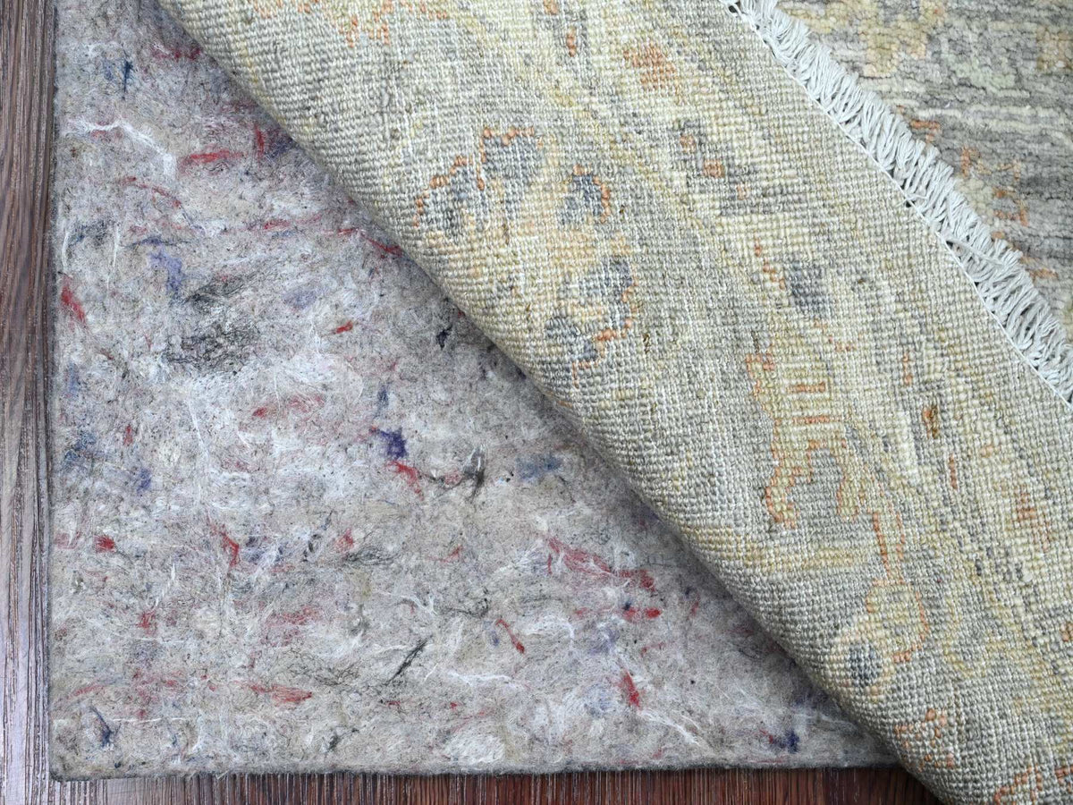 Mahal Oushak hand-knotted wool rug in Gray, 5'11" x 5'11" — SKU O020730 (view 2)