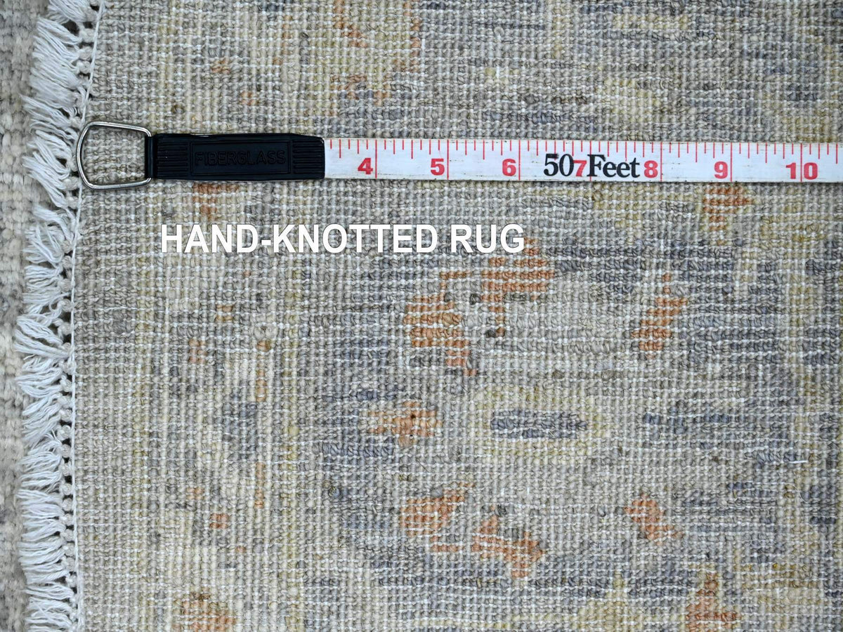 Mahal Oushak hand-knotted wool rug in Gray, 5'11" x 5'11" — SKU O020730 (view 6)