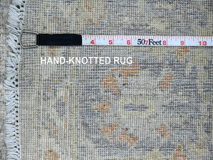 Mahal Oushak hand-knotted wool rug in Gray, 5'11" x 5'11" — SKU O020730 (view 6)