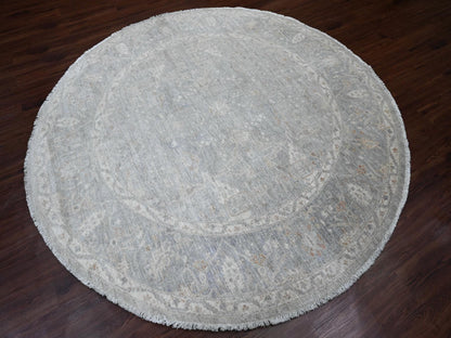 Mahal Oushak hand-knotted wool rug in Gray, 7'8" x 7'10" — SKU O020731 (view 3)
