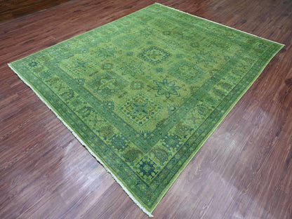 Overdyed 8'0" x 9'7" Tribal Hand knotted Wool Rug - Sku: O020735