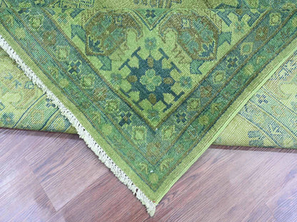 Overdyed 8'0" x 9'7" Tribal Hand knotted Wool Rug - Sku: O020735