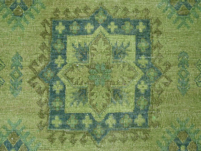 Overdyed 8'0" x 9'7" Tribal Hand knotted Wool Rug - Sku: O020735
