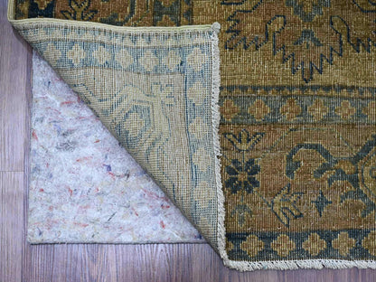 Kazak Kazak hand-knotted wool rug in Overdyed & Brown, 8' x 9'1" — SKU O020736 (view 4)
