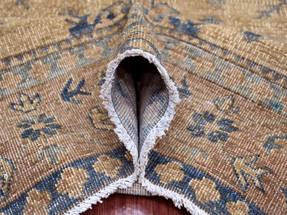Kazak Kazak hand-knotted wool rug in Overdyed & Brown, 8' x 9'1" — SKU O020736 (view 5)