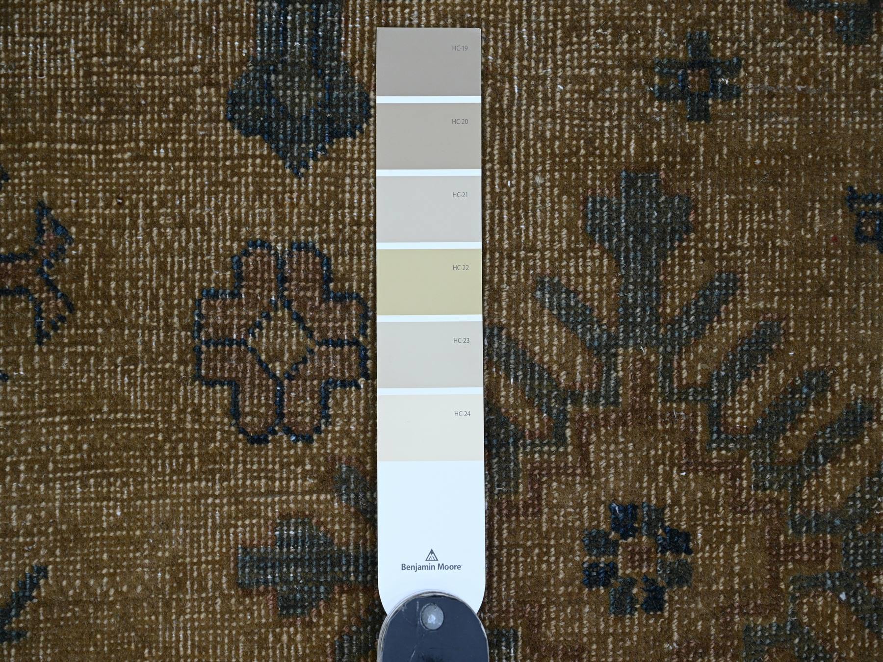 Kazak Kazak hand-knotted wool rug in Overdyed & Brown, 8' x 9'1" — SKU O020736 (view 7)