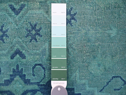 Kazak Kazak hand-knotted wool rug in Overdyed & Blue, 4'8" x 6'6" — SKU O020737 (view 3)