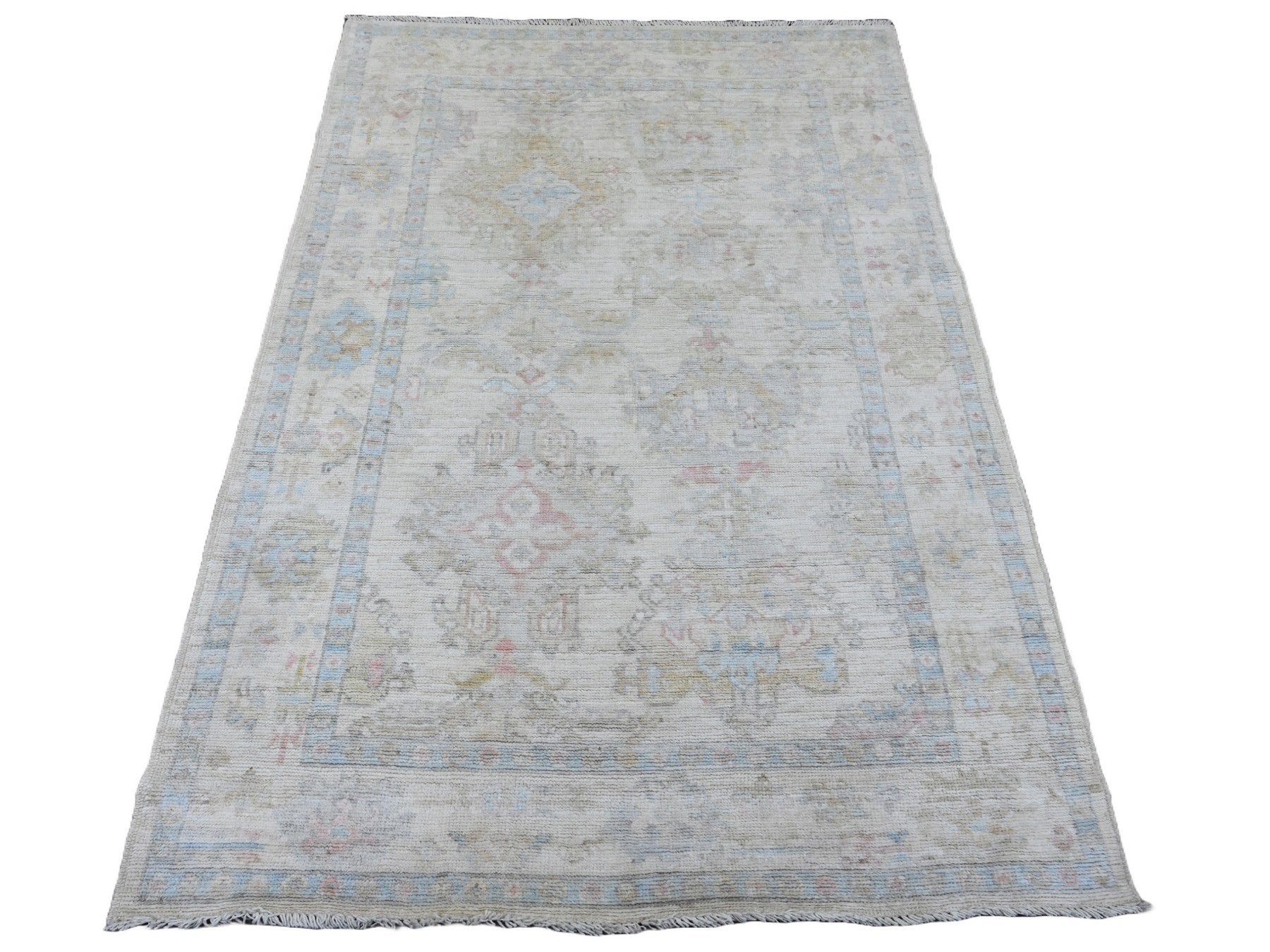 Oushak Oushak hand-knotted wool rug in Ivory, 3'11" x 6' — SKU O020755