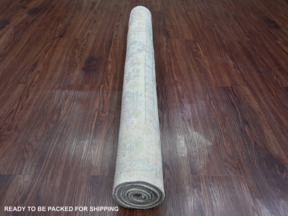 Oushak Oushak hand-knotted wool rug in Ivory, 3'11" x 6' — SKU O020755 (view 4)