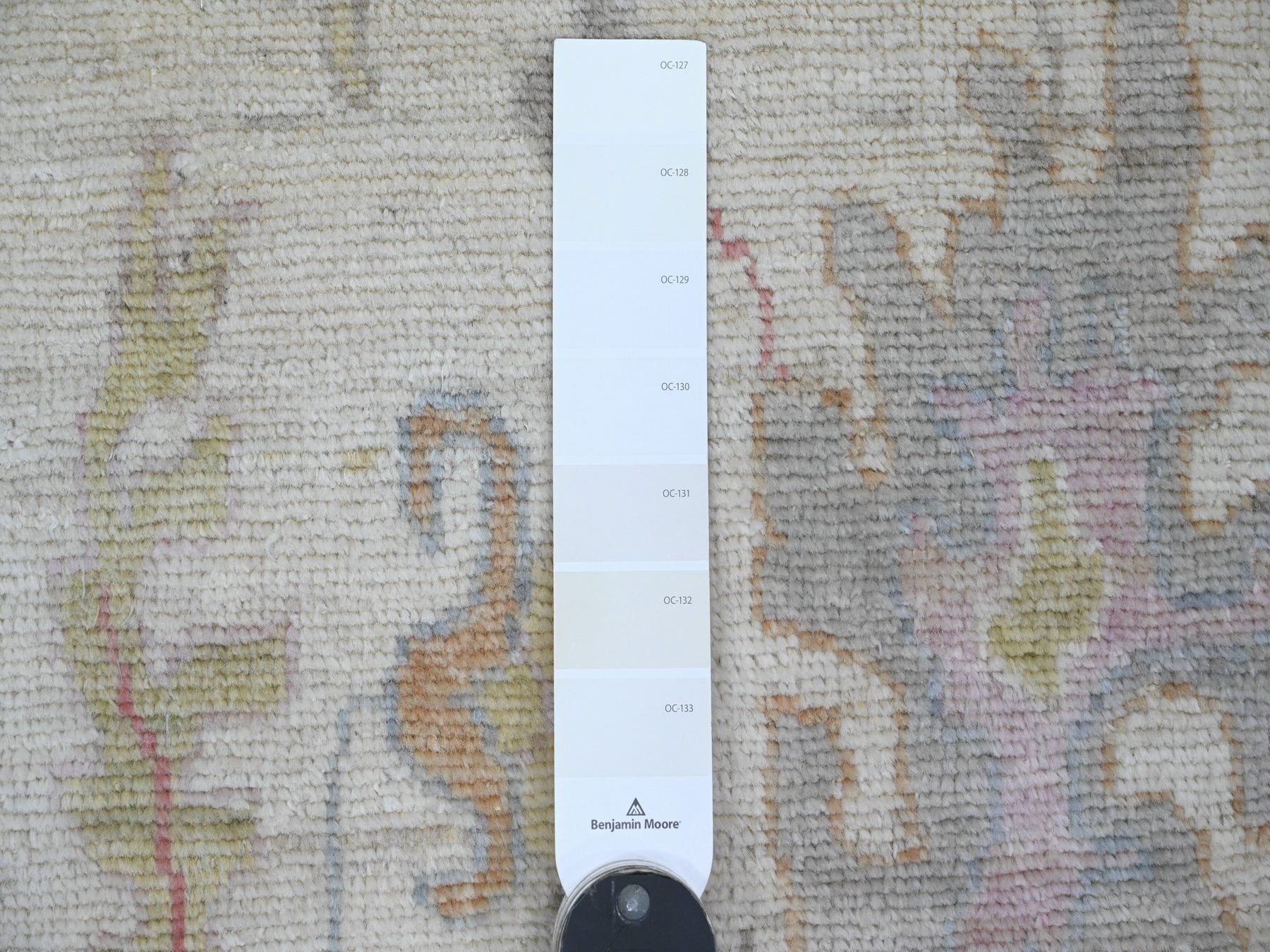 Oushak Oushak hand-knotted wool rug in Ivory & Blue, 1'11" x 2'11" — SKU O020757 (view 3)