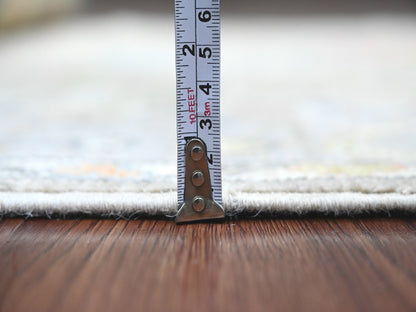 Grey 3'9" x 12'1" Oushak And Peshawar Hand knotted Wool Rug - Sku: O020759
