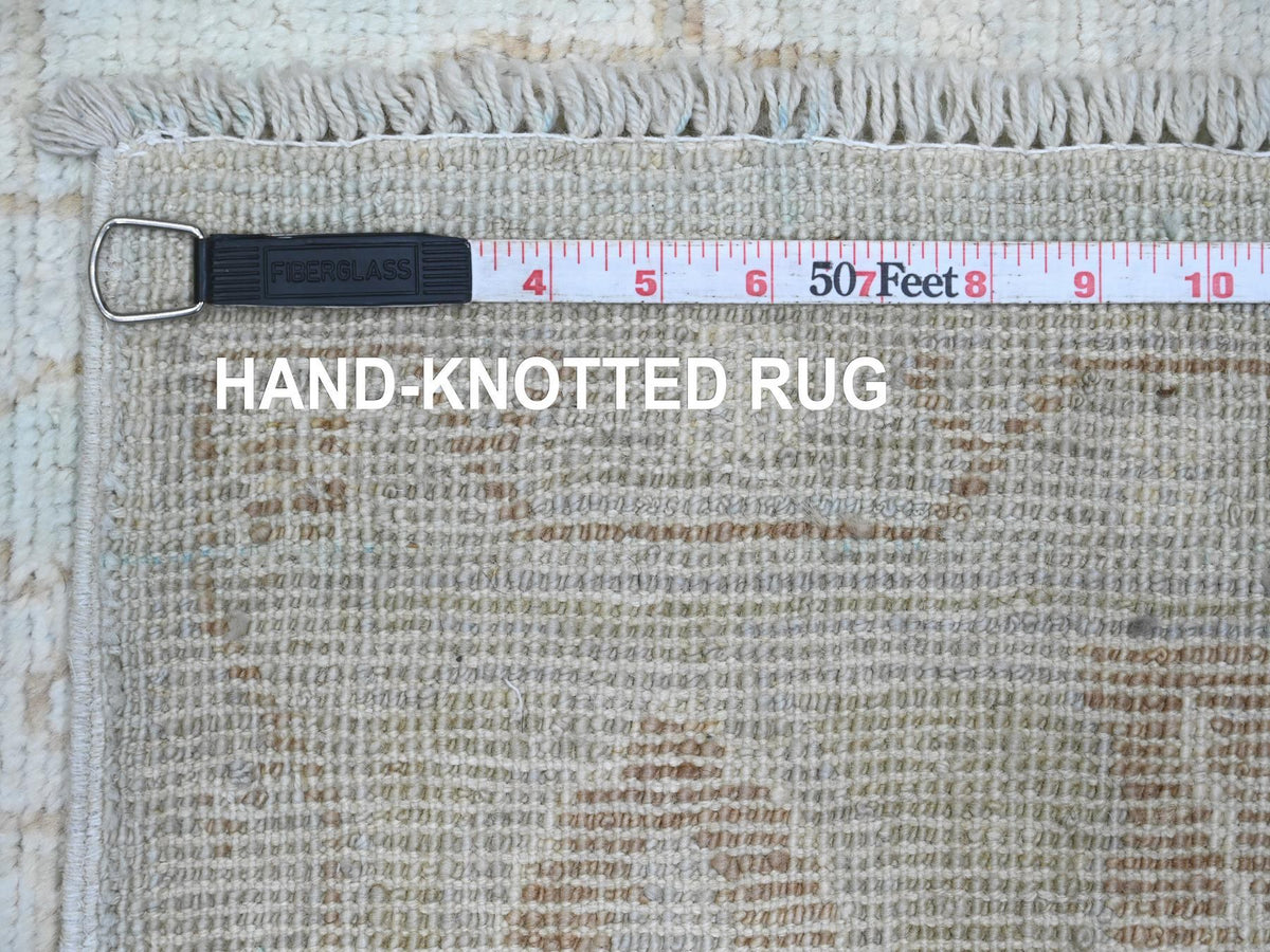 Oushak Oushak hand-knotted wool rug in Ivory & Brown, 5'8" x 9'2" — SKU O020776 (view 6)