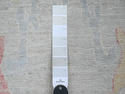 Oushak Oushak hand-knotted wool runner in Gray & Ivory, 6'2" x 11'8" — SKU O020781 (view 3)