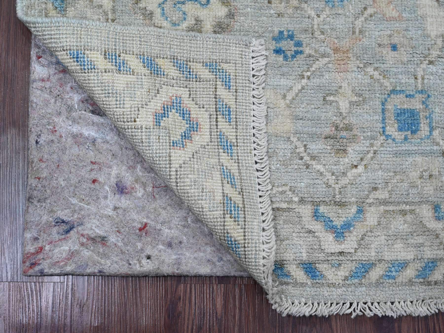 Oushak Oushak hand-knotted wool runner in Gray, 2'9" x 9'7" — SKU O020786 (view 2)
