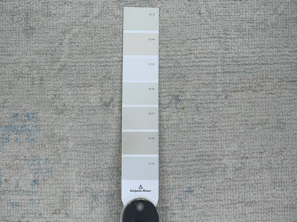 Oushak Oushak hand-knotted wool runner in Gray & Ivory, 2'8" x 9'8" — SKU O020791 (view 3)