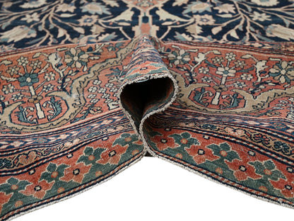 Sarouk Antique hand-knotted wool rug in Red, 14' x 25'9" — SKU O02079 (view 6)