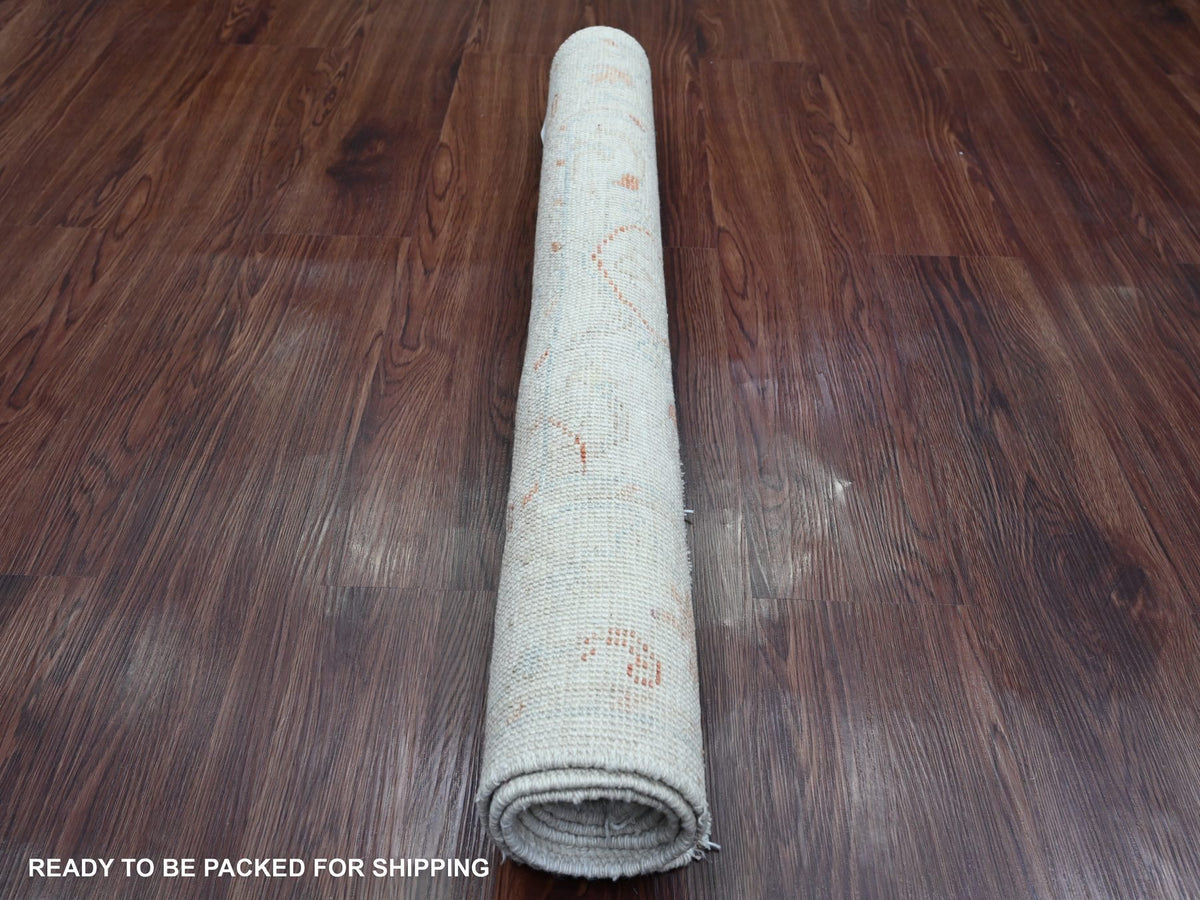 Oushak Oushak hand-knotted wool rug in Ivory, 3' x 4'9" — SKU O020802 (view 4)