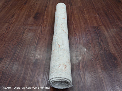 Oushak Oushak hand-knotted wool rug in Ivory, 3' x 4'9" — SKU O020802 (view 4)