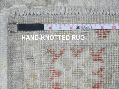 Oushak Oushak hand-knotted wool rug in Gray & Green, 3'11" x 5'9" — SKU O020809 (view 6)