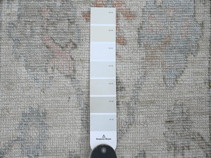 Oushak Oushak hand-knotted wool runner in Ivory, 2'7" x 9'6" — SKU O020813 (view 3)