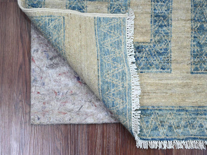 Blue 2'0" x 3'1" Tribal & Geometric Hand knotted Wool Rug - Sku: O020824
