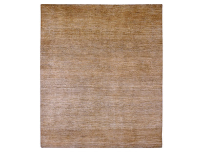 Brown 7'10" x 9'5" Modern and Contemporary Hand knotted Wool Rug - Sku: O020829