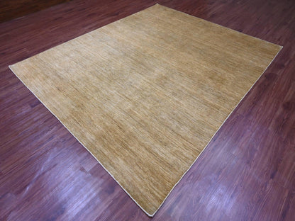 Brown 7'10" x 9'5" Modern and Contemporary Hand knotted Wool Rug - Sku: O020829