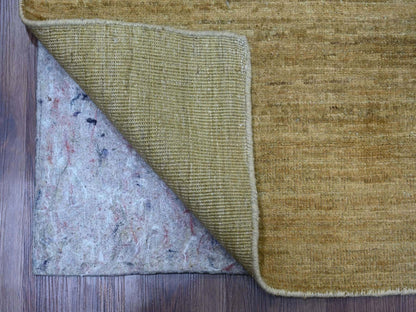 Brown 7'10" x 9'5" Modern and Contemporary Hand knotted Wool Rug - Sku: O020829