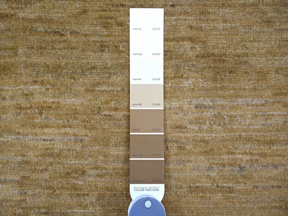 Brown 7'10" x 9'5" Modern and Contemporary Hand knotted Wool Rug - Sku: O020829
