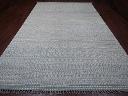 Green 9'7" x 14'3" Tribal Hand knotted Wool Rug - Sku: O020830
