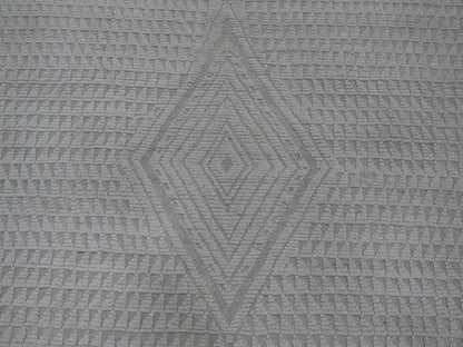 Tribal & Geometric hand-knotted wool rug in Ivory, 8'10" x 12'8" — SKU O020833 (view 8)