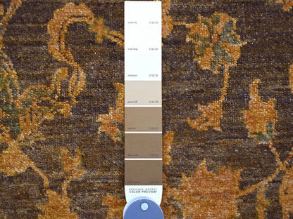 Overdyed 8'6" x 11'10" Vintage Hand knotted Wool Rug - Sku: O020837