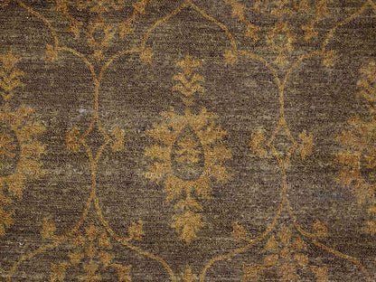 Mahal Tribal & Geometric hand-knotted wool rug in Overdyed & Brown, 7'10" x 10'1" — SKU O020838 (view 8)