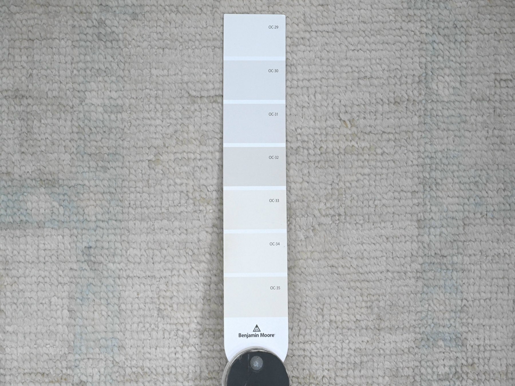 Oushak hand-knotted wool runner in Gray, 4'1" x 8' — SKU O020862 (view 3)