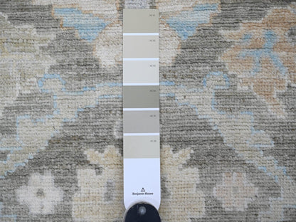Oushak Oushak hand-knotted wool runner in Gray, 3' x 9'8" — SKU O020887 (view 3)