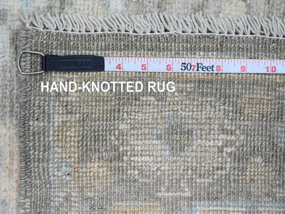 Oushak Oushak hand-knotted wool runner in Gray, 3' x 9'8" — SKU O020887 (view 6)