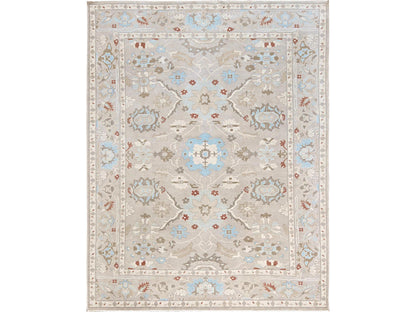 Oushak Oushak hand-knotted wool rug in Gray, 9'3" x 11'10" — SKU O02088