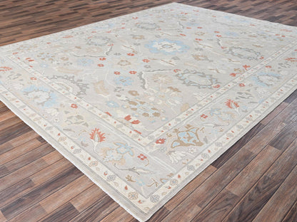 Oushak Oushak hand-knotted wool rug in Gray, 9'3" x 11'10" — SKU O02088 (view 3)