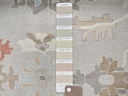 Oushak Oushak hand-knotted wool rug in Gray, 9'3" x 11'10" — SKU O02088 (view 8)