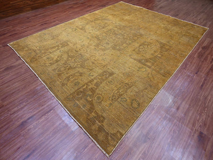Brown 9'0" x 11'10" Tribal Hand knotted Wool Rug - Sku: O020902