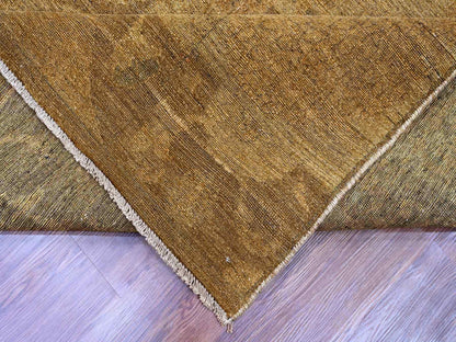 Brown 9'0" x 11'10" Tribal Hand knotted Wool Rug - Sku: O020902