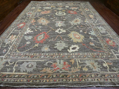 Oushak Oushak hand-knotted wool rug in Gray, 12' x 15'7" — SKU O020912 (view 2)