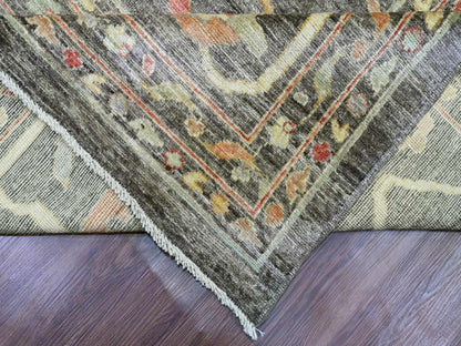 Oushak Oushak hand-knotted wool rug in Gray, 12' x 15'7" — SKU O020912 (view 6)