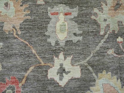 Oushak Oushak hand-knotted wool rug in Gray, 12' x 15'7" — SKU O020912 (view 8)