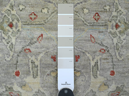 Peshawar Oushak hand-knotted wool rug in Gray, 3' x 5'1" — SKU O020923 (view 3)