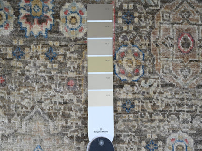 Brown 3'9" x 6'7" Mamluk Hand knotted Wool Rug - Sku: O020929