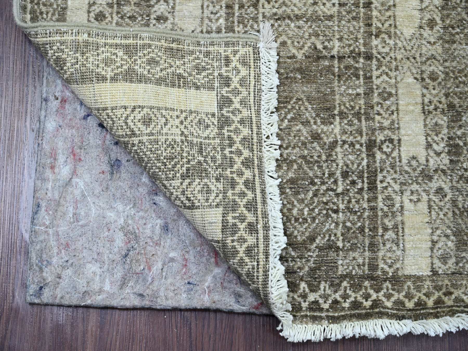 Brown 2'5" x 11'0" Tribal Hand knotted Wool Rug - Sku: O020937